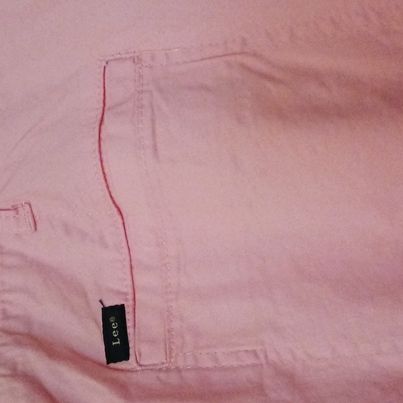 Womens 24W Lee flex-to-go bermuda shorts relaxed fit pink Flexible waistband NWT - Picture 7 of 9